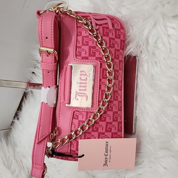🔹️Juicy Couture🔹️ Pink Lemonade Miss Juicy Crossbody Bag + Wallet Set bundle - Picture 3 of 9